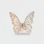 Butterfly Rhinestone Pearl Hair Claw Clip