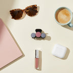 Tri-Sphere Hair Claw Clip - Pink & Cream