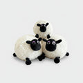 Fluffy Black & White Sheep Plush Toy Bundle