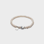 Pearl Beaded Bracelet With Heart Charm