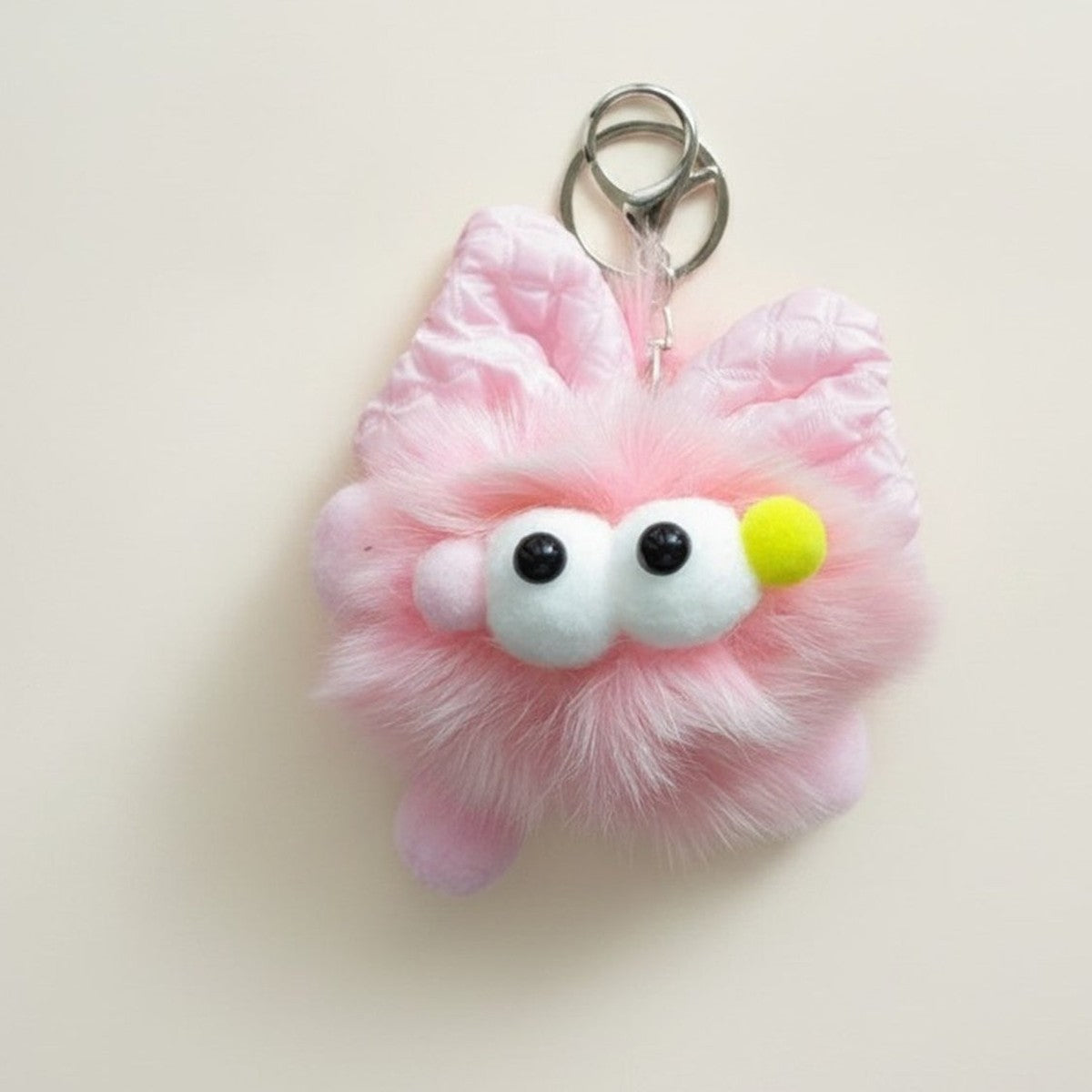 Cute Fluffy Monster Keychain Charm – novelty & toys (view 1)