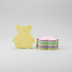 Pastel Bear Sticky Notes Set Multi-Color
