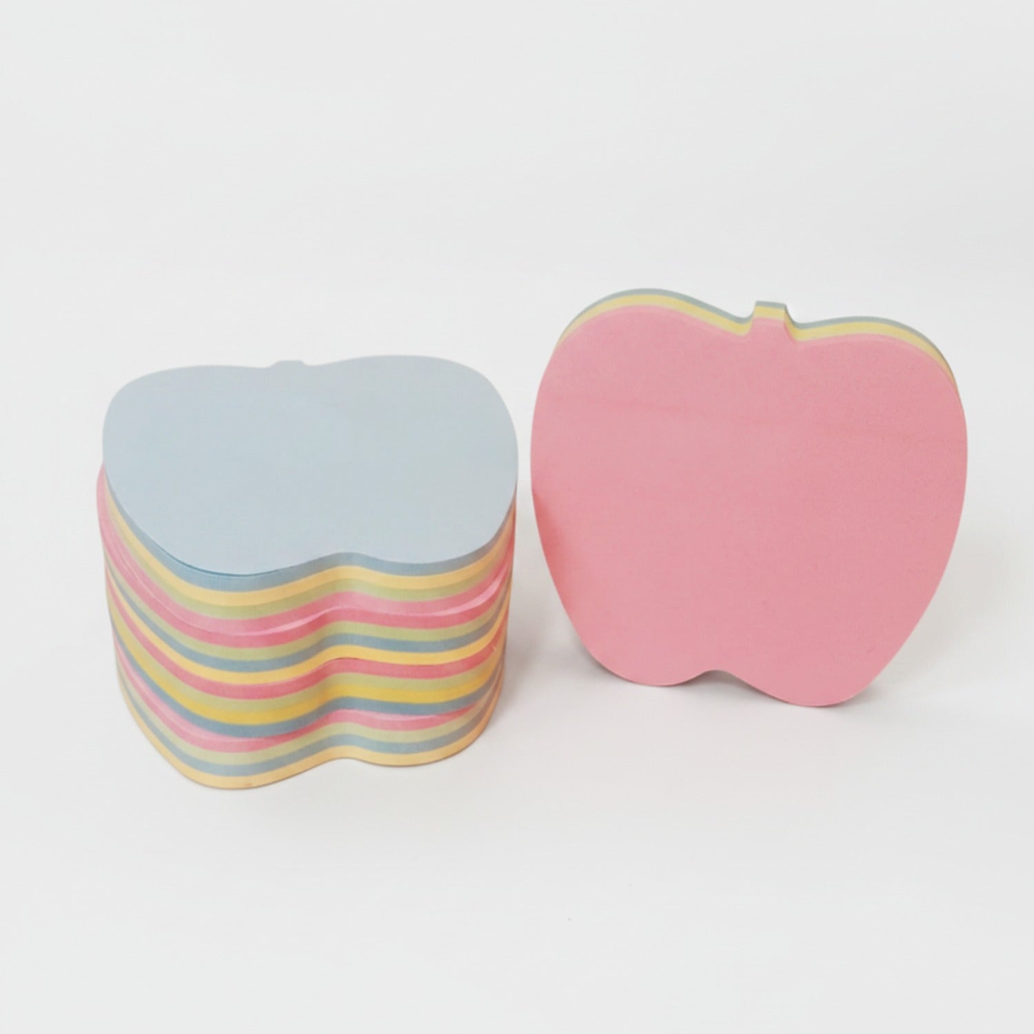 Apple-Shaped Sticky Notes Pad Rainbow