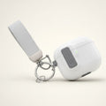 White Safety Lock Automatic Pop-Up AirPods Case – tech (view 1)