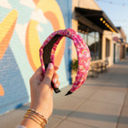 Rainbow Cloud Padded Headband Pink