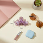 Iridescent Pearl Flower Crystal Hair Claw