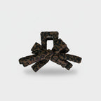 Leopard Print Textured Hair Claw Clip