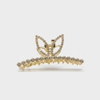 Gold Rhinestone Butterfly Hair Claw Clip