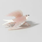 Glass Hummingbird Hair Claw Clip - Pink – hair accessories (view 1)