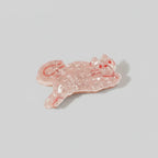 Pink Translucent Elephant Hair Claw Clip