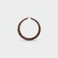 Leopard Print Brown Hoop Earrings