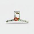 Apple Charm Ceramic Hair Claw Clip