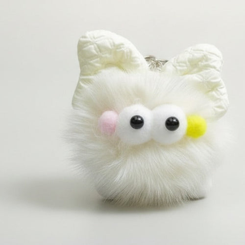 Adorable Fluffy Big-Eyed Keychain – novelty & toys (view 1)
