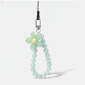 Beaded Flower Acrylic Keyring With Charm – novelty & toys (view 1)