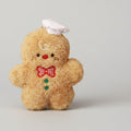Gingerbread Man Plush Toy With Red Bow – novelty & toys (view 1)