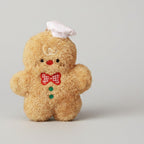 Gingerbread Man Plush Toy With Red Bow – novelty & toys (view 1)