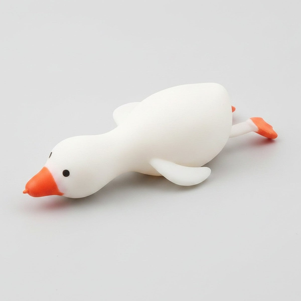 Yellow Duck Squishy Stress Relief Fidget Toy Funny Gift - White