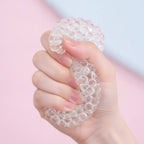 Clear bubble popping fidget ball - detail