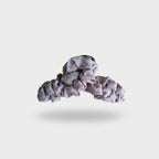 Lavender Ruched Fabric Hair Claw Clip