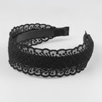 Lace Padded Headband - Black