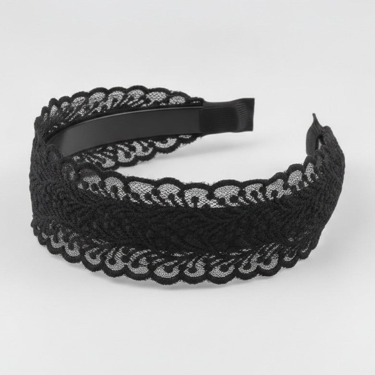 Lace Padded Headband - Black