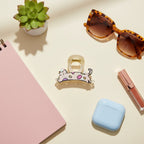 Colorful Spotted Cat Hair Claw Clip