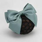 Satin Bow Hair Claw Clip - Sage Green