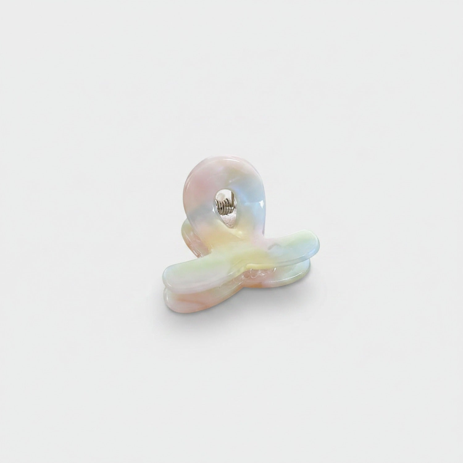 Translucent Jade Green Flower Hair Claw Clip
