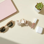 Pink Velvet Bow Hair Claw Clip