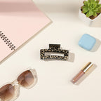 Leopard Print Tortoiseshell Hair Claw Clip