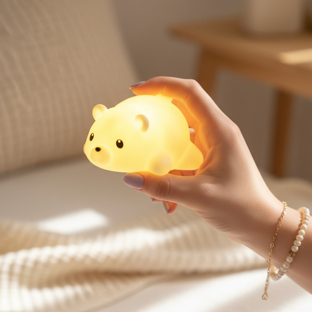 Yellow Bear Silicone Night Light Lamp