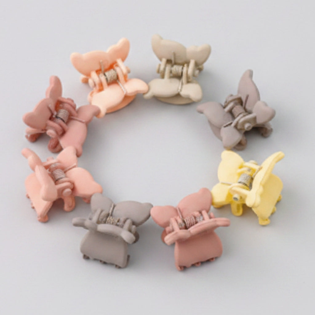 Flower Hair Clips Set - Tan Butterfly – hair accessories