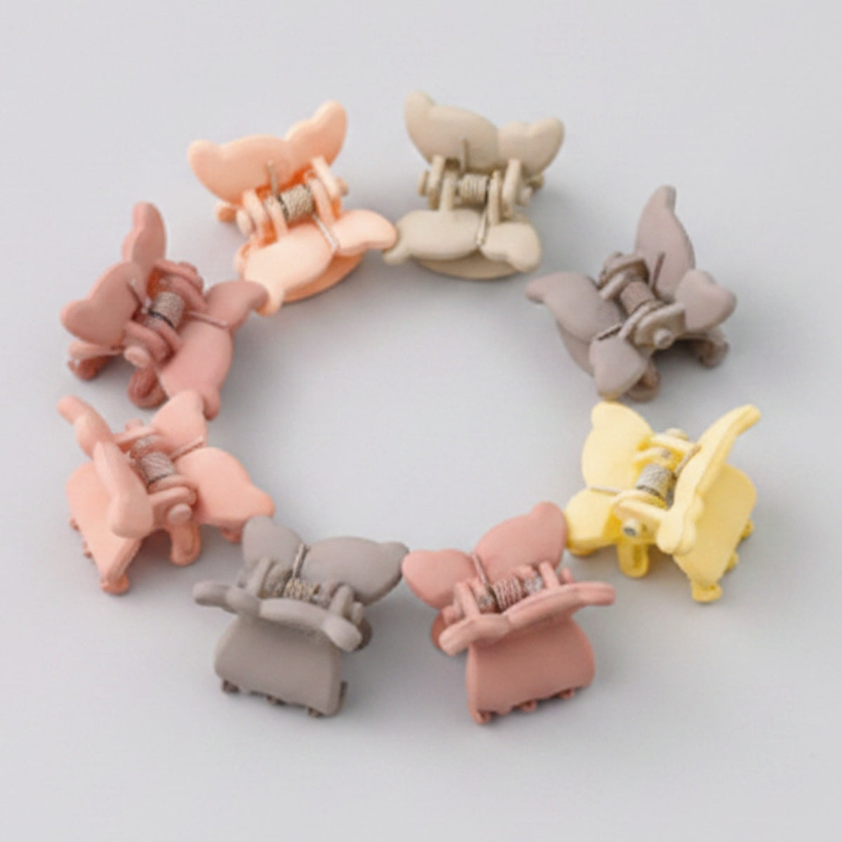 Flower Hair Clips Set - Tan Butterfly – hair accessories