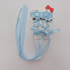 Star Bow Hair Clip Set - Blue – hair accessories (view 1)