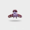 Fuzzy Plush Flower Hair Claw Clip