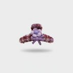 Fuzzy Plush Flower Hair Claw Clip