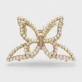 Pearl Butterfly Hair Claw Clip Gold – hair accessories (view 1)