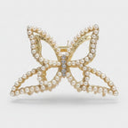 Pearl Butterfly Hair Claw Clip Gold – hair accessories (view 1)