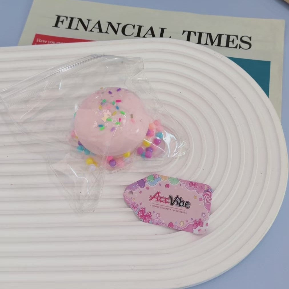 Confetti Ball Jelly Squeeze Toy - Hamburger