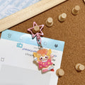 Star Girl Cat Keychain Cartoon Backpack Charm Gift - Pink