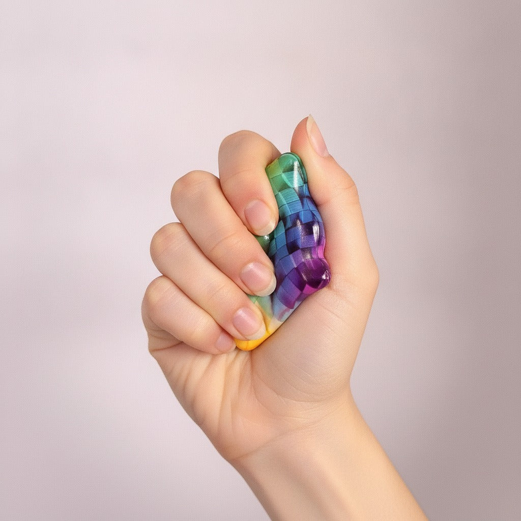 Rainbow Gradient Fidget Toy Cube - Mini Rainbow Gradient
