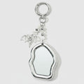 Bat Charm Wavy Mirror Acrylic Keyring