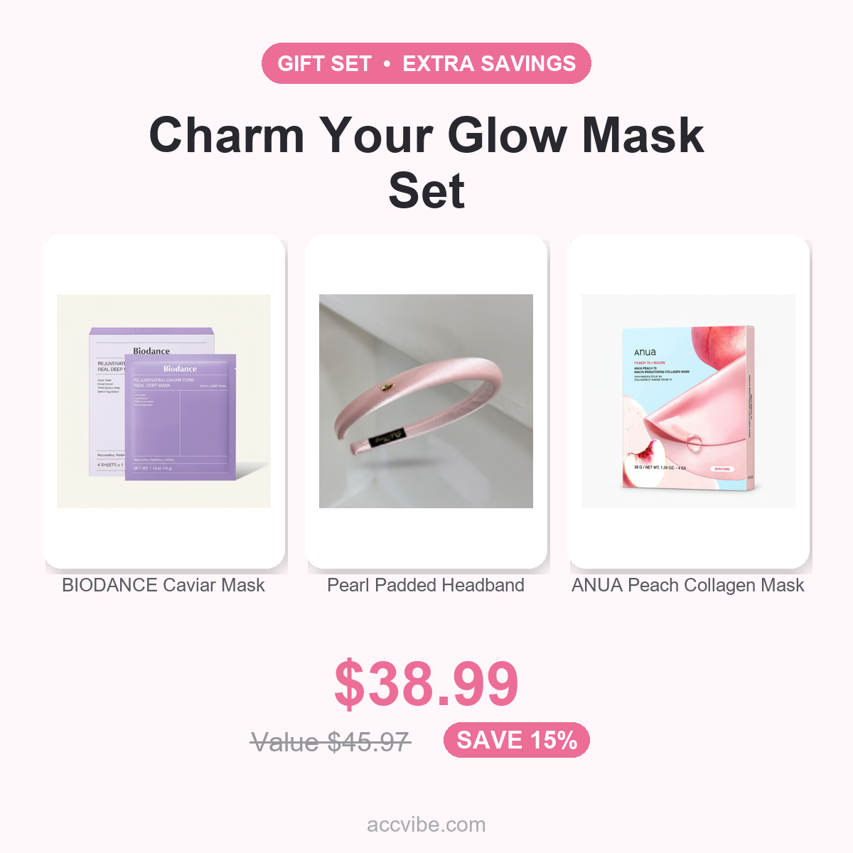 Charm Your Glow Mask Set gift set