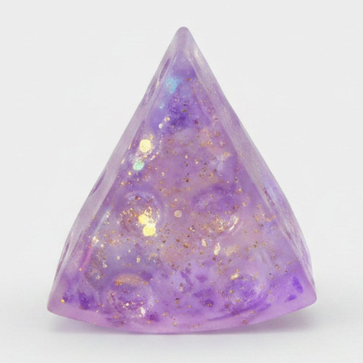 Glitter Triangle Cheese Squishy - Purple