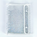 Star Ring Binder with Snap Closure - White Shell + A5 6-Hole 2-Grid PP Refill 10 Pages – stationery (view 1)