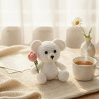 DIY Crochet Frog Amigurumi Kit - White Bear