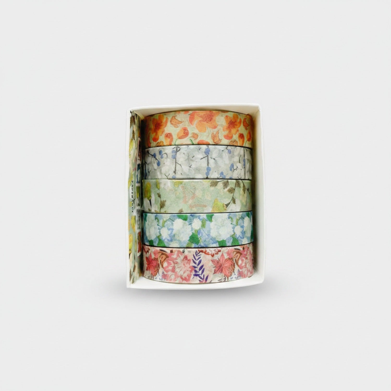 Floral Washi Tape Set - Pink Botanical Design