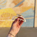 Pearl Shell Curved Hair Claw Clip