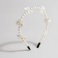 Pearl Bow Headband - Cream Pearl