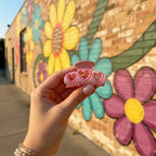 Pink Heart Cutout Hair Claw Clip